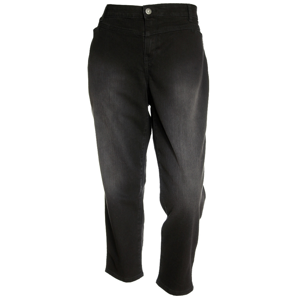 Black Denim Mid-Rise Ankle Length Jeans NEW w/ Tags Style & Co Plus Sizes